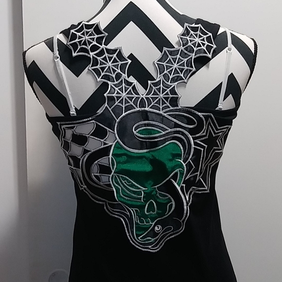 Tops - d' Rockabilly Punk Rock Baby Tank Top size L